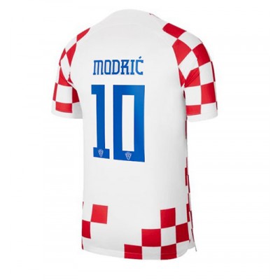 Moški Nogometni dresi Hrvaška Luka Modric #10 Domači SP 2022 Kratek Rokav